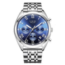 LIGE 9852 24 Hour Date Display Men Wrist Watch Business Style Quartz Watch
