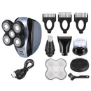 5 in 1 Rechargeable Electric Hair Shaver Razor Trimmer Clipper Bald Head Beard