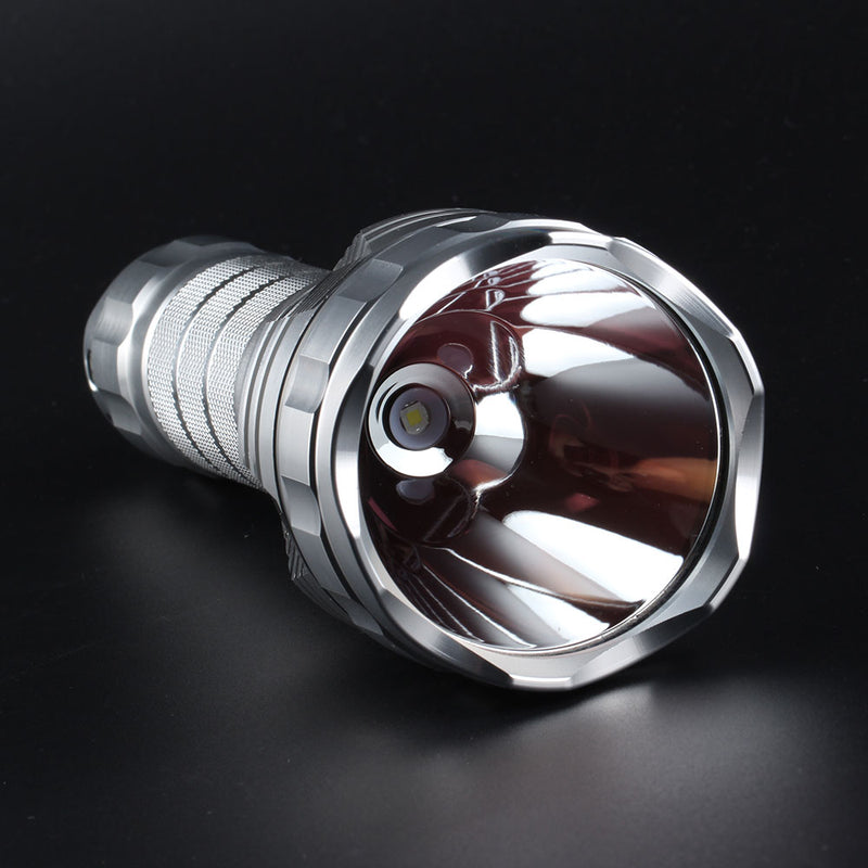 Sand Silver Color Convoy L2 XPL HI 1100LM 4Modes Steppess Dimming Tactical LED Flashlight with 2 Tubes