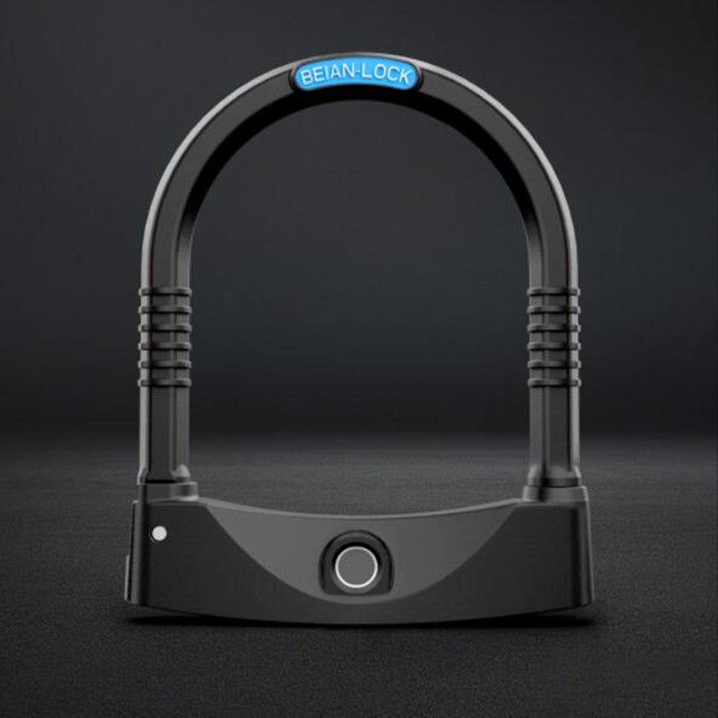 Smart Fingerprint U Lock Bicycle Scooter Anti Theft Locker High Security Keyless Anti-hydraulic Shear Door Lock Rechargeable Waterproof 0.5S Unlock CE ROHS Certification