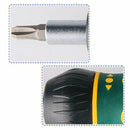 SATA 6PCS Stubby Ratcheting Screwdriver Magnetic Multi-Bit Rubber Multi-Tool Screw Driver Kits Home Repair Tool