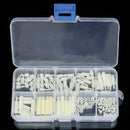 Suleve M2NH2 M2 Nylon Screw White Hex Screw Nut Nylon PCB Standoff Assortment Kit 140Pcs