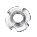 Suleve CSTN3 90Pcs Four Prong T Nut Inserts Carbon Steel Zinc Plated For Wood M3/M4/M5/M6/M8 Nut Assortment Kits