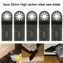 5pcs 35mm High Carbon Steel Oscillating Multitool Saw Blades