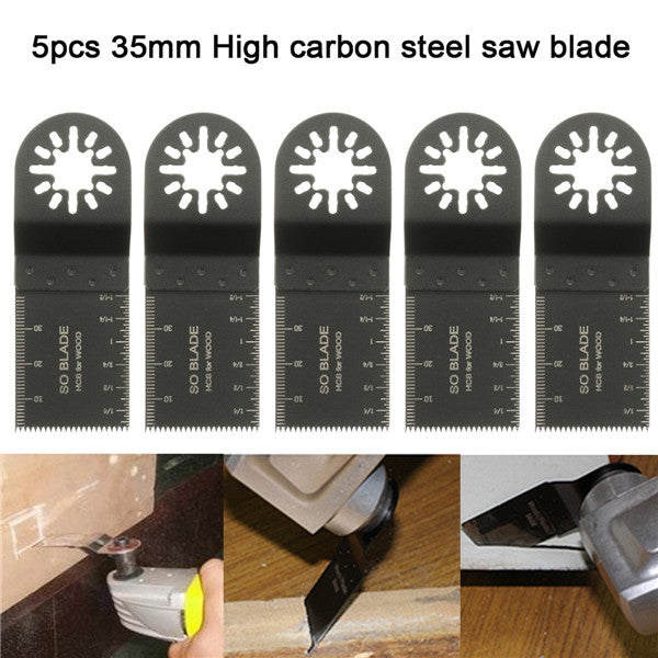 5pcs 35mm High Carbon Steel Oscillating Multitool Saw Blades