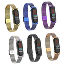 Metal Wave Style Watch Strap Replacement Watch Band for Xiaomi Miband 4
