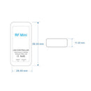 5.5*2.1mm Connector Wireless Remote Control RF LED Dimmer Controller for Single Color Strip Light DC5V-24V