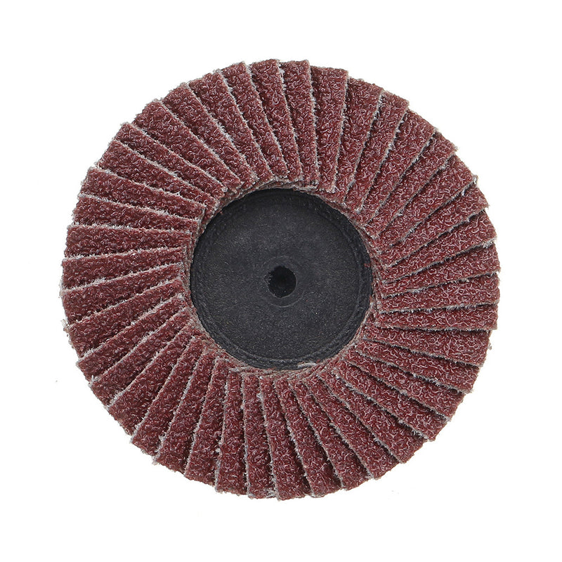 10Pcs 2 Inch 40-120 Grit Flap Disc Sanding Wheels R Roloc Threaded Twist Lock Kit Abrasive Tool