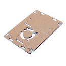 3 Pcs Blue Acrylic Wall Mounted Protective Case Support Cooling Fan for Raspberry Pi 4 Model B