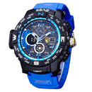 SBAO S8006-2 Dual Display Digital Watch Multifunction Men Fashion Back Light Alarm Sport Watch