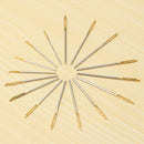 18Pcs 3 sizes Large Knitting Sewing Needles Gold Eye Needle Embroidery Tapestry DIY Tools