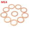 10pcs M6/M8/M12/M14 Copper Washer Motorcycle ATV Brake Fuel Banjo Seal