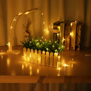 2 Packs 2M 5M Mini Waterproof Copper Wire LED String Light with Power Bank for Wedding Party Christmas
