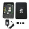 Updated ABS Enclosure Box V4 Case+5V/3A EU Standard Plug Power Supply+3*Black Heat Sink Set for Raspberry Pi 4