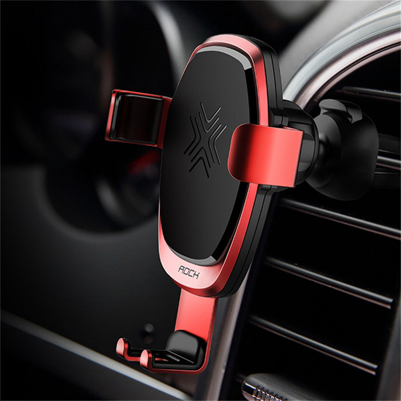 Rock Upgraded 10W 7.5W 5W Intelligent Qi Wireless Fast Charge Auto Lock Car Holder for Mobile Phone