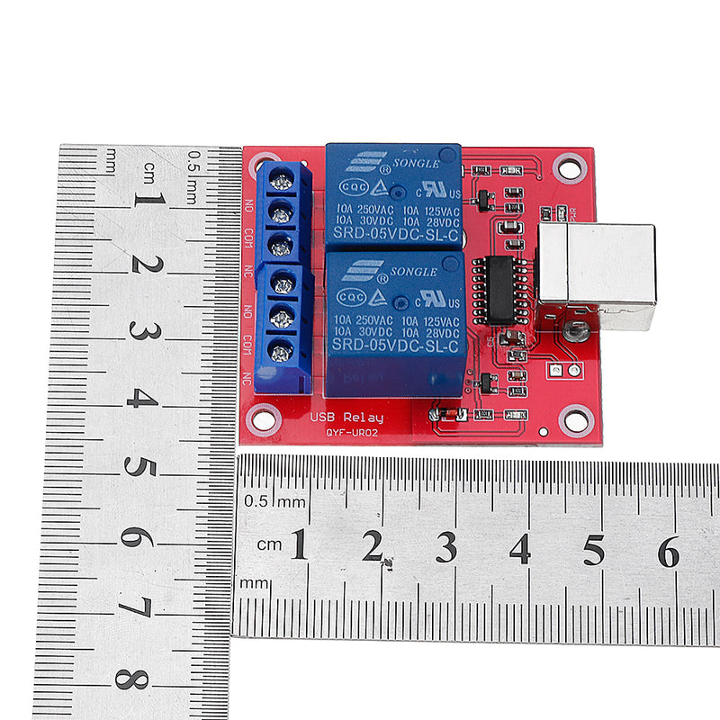 5pcs 2 Channel 5V HID Driverless USB Relay USB Control Switch Computer Control Switch PC Intelligent Control Relay Module