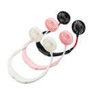 Portable USB Fan Rechargeable Neckband Lazy Neck Hanging Dual Cooling Mini Fans