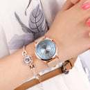 CURREN 9049 Analog Casual Style Women Wrist Watch Leather Band Quartz Watch
