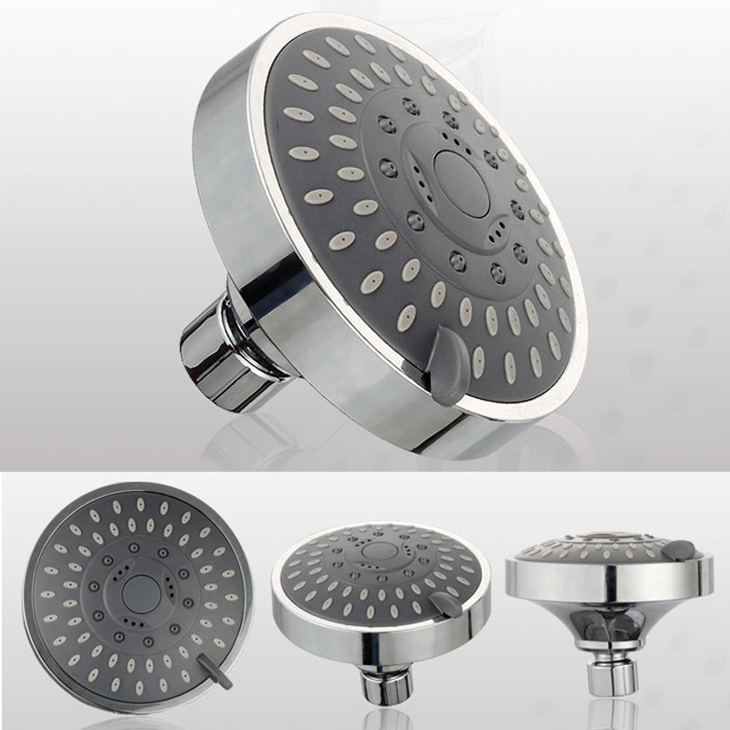 Shower Head High Pressure 4 Inch 5-setting Adjustable Shower Head Top Spray Function Multifunction Water-saving Top Shower Head