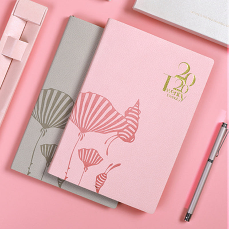 2020 Year A5 PU Leather Notebook Weekly Monthly Planner Diary Journal Scheduler Study Business Notepad