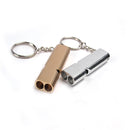 IPRee Outdooors Survival Whistle Emergency Self Rescue Double-Barrelled Whistle Aluminum Alloy