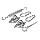 6Pcs Stainless Steel Sun Shade Sail Accessories Fixing Fittings Kit Patio Garden Canopy Tools Replacement Accessories