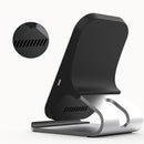 Bakeey 10W Qi Wireless Fast Charger Holder Aluminum Alloy Desktop Phone Holder Stand for Samsung Xiaomi Huawei