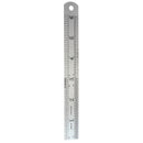 5pcs  15cm Double Side Stainless Steel Measuring Straight Ruler Metric Silver
