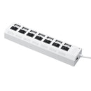 7 Port USB 2.0 HUB Splitter Switch Battery Box For LEGO LED Light Installing