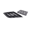 Black Hood Vent Heat Extractors Cover For 2018-2019 Ford Mustang 422083