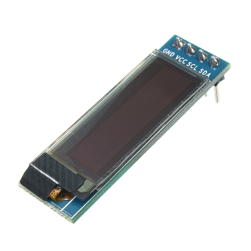 5Pcs Geekcreit 0.91 Inch 128x32 IIC I2C Blue OLED LCD Display DIY Oled Module SSD1306 Driver IC