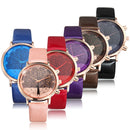 Elegant Fruit Apple Tree PU Leather Band Women Quartz Wrist Watch