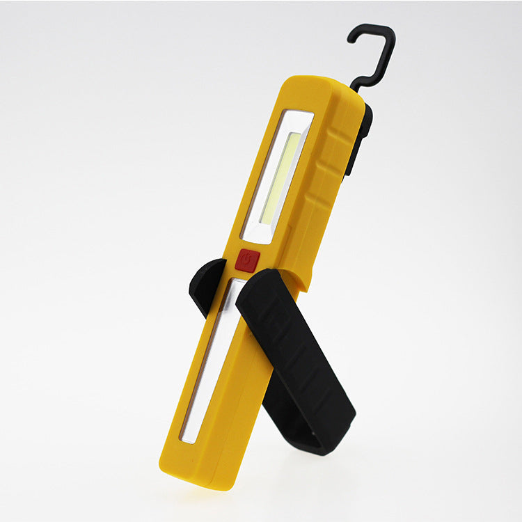 XANES COB 2 In 1 Work Light Magnetic Hook Bracket Car Emergency Maintenance Light Flashlight