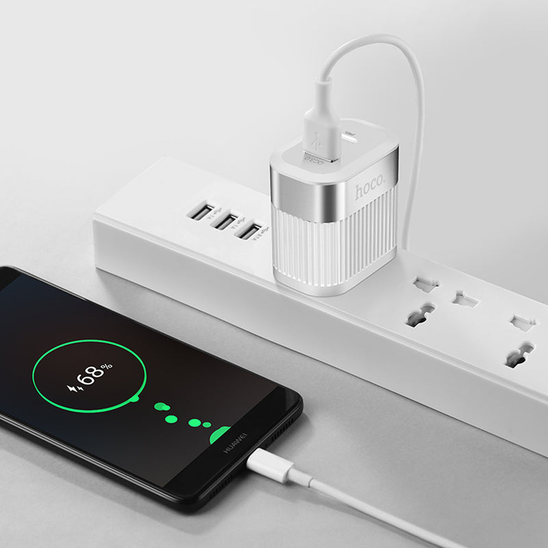 HOCO 18W QC3.0 PD Fast Charging US Plug USB Charger Adapter For iPhone X XR Huawei P30 Pro Xiaomi MIX 2S Mi8 Mi9 S10 S10+