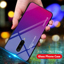 Bakeey Gradient Color Tempered Glass + Soft TPU Back Cover Protective Case for OnePlus 7 Pro