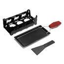 Iron Metal Non-stick Cheese Raclette Grill Plate Barbeclette BBQ Baking Tray