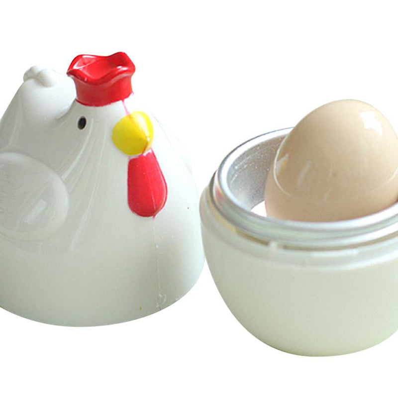 Home Chicken Shaped Microwave 1 Egg Boiler Steamer Cooker Kitchen Cooking Gadget Appliance