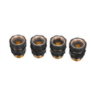 Drillpro 4pcs 3/4 Inch Brass Connector Garden Hose Quick Connect Water Hose Pipe Connectors Fitting