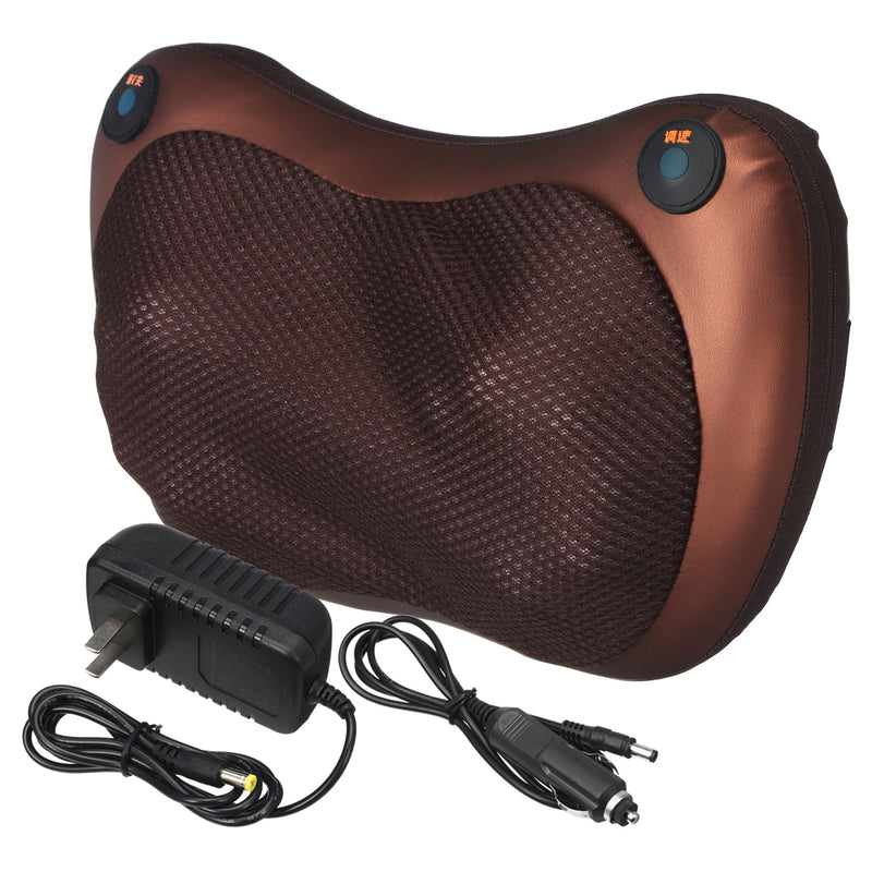 12V 20W Multifunctional Massage Pillow Sports Relax Infrared Cervical Lumbar Back Electric Massager