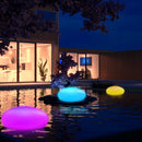 Solar Glow Cobblestone Shape Garden Decor Light Outdoor RGB Lawn Light with Remote