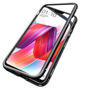 Bakeey 360 Magnetic Adsorption Metal Tempered Glass Flip Protective Case for OnePlus 6