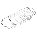 Stainless Steel Dish Drainer Drying Rack Holder Bowl Storage Basket Kitchen Sink Drain Shelf