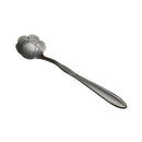 KCASA KC-FS01 Black Stainless Steel Flower Shape Coffee Sugar Spoon Tea Spoon Ice Cream Tableware