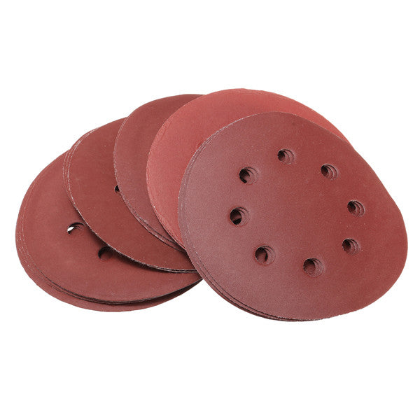 25pcs 5 Inch 125mm 8 Hole Sanding Discs 400-1200 Grit Sandpaper