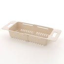 Kitchen Plastic Sink Drain Basket Rack Retractable Tableware Vegetable Shelf Storage Drain Rack