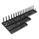3pcs 1/4 3/8 1/2 Inch SAE Metric Socket Holder Tray Socket Organizer