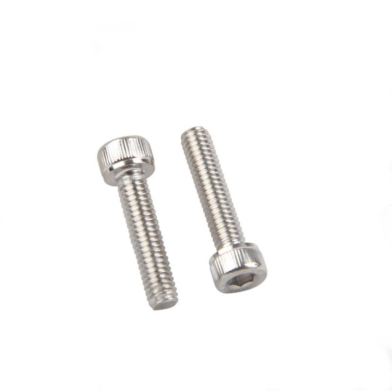 Suleve M3SH10 50Pcs M3 304 Stainless Steel 10-20mm Hex Socket Cap Head Screw Bolts Nut Optional Length