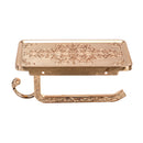 Bathroom Wall Mount Toilet Roll Paper Towel Holder Mobile Phone Storage Shelf