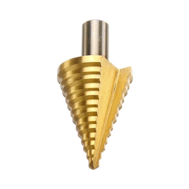 5-35mm HSS Titanium Step Cone Drill Bit High Speed Steel Wood Steel Hole Cutter