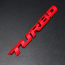 Turbo 3D Metal Car Decals Lettering Badge Sticker for Auto Body Rear Tailgate